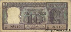 10 Rupees INDE  1962 P.057a B à TB