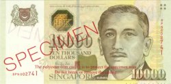 10000 Dollars Spécimen SINGAPOUR  1999 P.44s NEUF