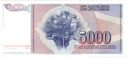 5000 Dinara YOUGOSLAVIE  1985 P.093a NEUF