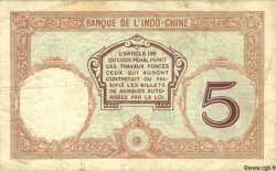 5 Francs NOUVELLE CALÉDONIE  1936 P.36b TB