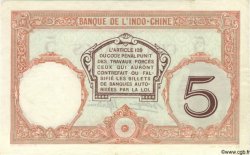 5 Francs NOUVELLE CALÉDONIE  1940 P.36b TTB+ à SUP