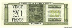 20 Francs Spécimen NOUVELLE CALÉDONIE  1944 P.49s pr.NEUF