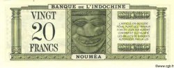 20 Francs NOUVELLE CALÉDONIE  1944 P.49 SUP+