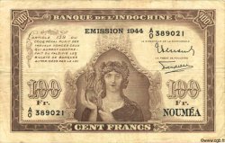 100 Francs NOUVELLE CALÉDONIE  1944 P.46b