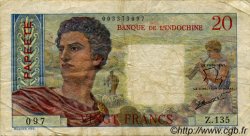 20 Francs TAHITI  1954 P.21b TB+