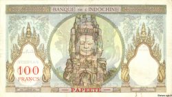 100 Francs TAHITI  1940 P.14b TB+