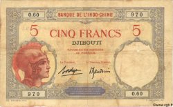 5 Francs DJIBOUTI  1936 P.06b TB+