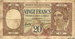 20 Francs DJIBOUTI  1936 P.07 F