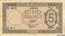 5 Francs Palestine DJIBOUTI  1945 P.14 TB