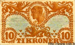 10 Kroner DANEMARK  1919 P.021h TTB+