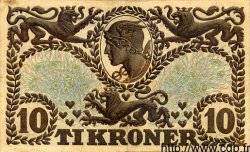 10 Kroner DANEMARK  1921 P.021l TTB+