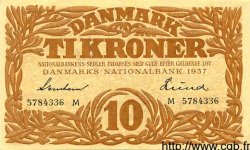 10 Kroner DANEMARK  1937 P.031 SUP