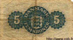 5 Kroner DANEMARK  1945 P.035b TB