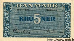 5 Kroner DANEMARK  1947 P.035b TTB+