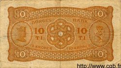 10 Kroner NORVÈGE  1941 P.08c TTB