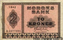 2 Kroner NORVÈGE  1942 P.16a TTB+