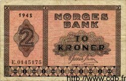 2 Kroner NORVÈGE  1945 P.16a pr.TTB