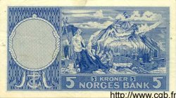 5 Kroner NORVÈGE  1961 P.30g TTB+