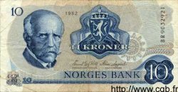 10 Kroner NORVÈGE  1982 P.36c TTB