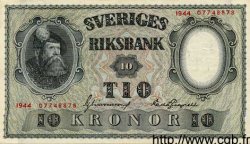 10 Kronor SUÈDE  1944 P.40d SUP+