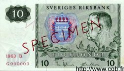 10 Kronor Spécimen SUÈDE  1963 P.52s pr.NEUF