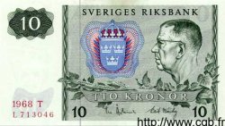 10 Kronor SUÈDE  1968 P.52b NEUF