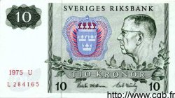 10 Kronor SUÈDE  1975 P.52c SUP