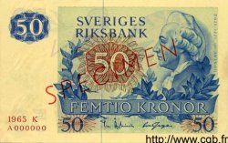50 Kronor Spécimen SUÈDE  1965 P.53s pr.NEUF