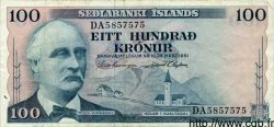 100 Kronur ISLANDE  1961 P.44 TTB