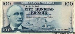 100 Kronur ISLANDE  1961 P.44 TTB+