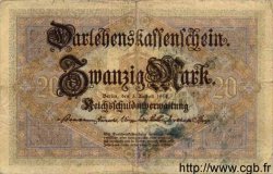 20 Mark ALLEMAGNE  1914 P.048a TB