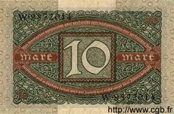 10 Mark Spécimen ALLEMAGNE  1920 P.067as pr.NEUF