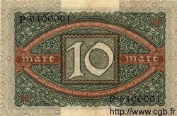 10 Mark ALLEMAGNE  1920 P.067a SPL