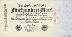 500 Mark ALLEMAGNE  1922 P.074a pr.SPL