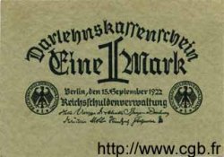 1 Mark ALLEMAGNE  1922 P.061a TTB