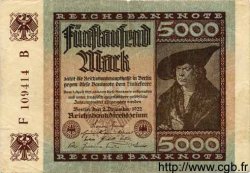 5000 Mark ALLEMAGNE  1922 P.081a TB