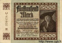 5000 Mark ALLEMAGNE  1922 P.081a SUP
