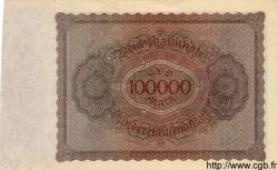100000 Mark ALLEMAGNE  1923 P.083c SPL