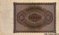 100000 Mark ALLEMAGNE  1923 P.083var TB