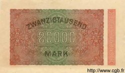 20000 Mark Spécimen ALLEMAGNE  1923 P.085as NEUF
