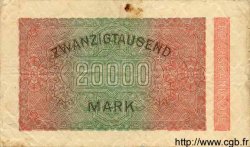 20000 Mark ALLEMAGNE  1923 P.085c TB