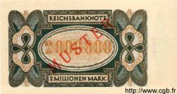 2 Millionen Mark Spécimen ALLEMAGNE  1923 P.089as NEUF