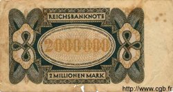 2 Millionen Mark ALLEMAGNE  1923 P.089a B