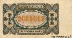 2 Millionen Mark ALLEMAGNE  1923 P.089a TTB