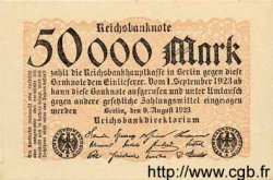 50000 Mark ALLEMAGNE  1923 P.099 pr.NEUF
