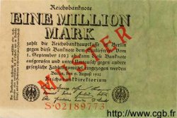 1 Million Mark Spécimen ALLEMAGNE  1923 P.101s pr.NEUF