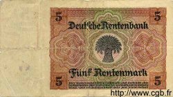 5 Rentenmark ALLEMAGNE  1926 P.169 TB