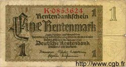 1 Rentenmark ALLEMAGNE  1937 P.173a B+