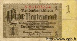 1 Rentenmark ALLEMAGNE  1937 P.173b TB