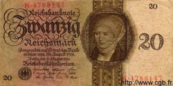 20 Reichsmark ALLEMAGNE  1924 P.176 TB